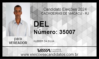 Candidato DEL 2024 - CACHOEIRAS DE MACACU - Eleições