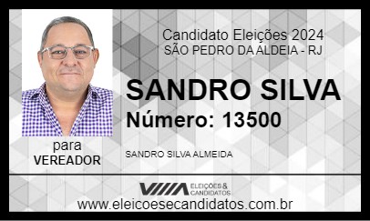 Candidato SANDRO SILVA 2024 - SÃO PEDRO DA ALDEIA - Eleições