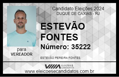 Candidato ESTEVÃO FONTES 2024 - DUQUE DE CAXIAS - Eleições