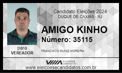 Candidato AMIGO KINHO 2024 - DUQUE DE CAXIAS - Eleições