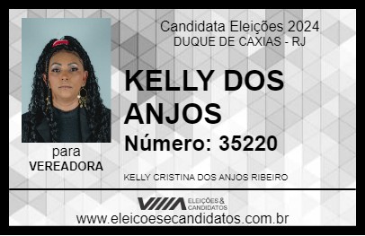 Candidato KELLY DOS ANJOS 2024 - DUQUE DE CAXIAS - Eleições