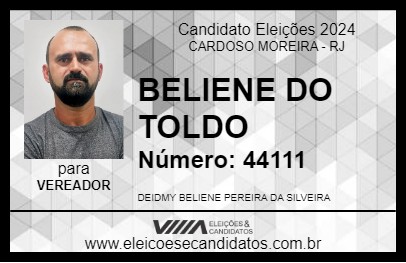 Candidato BELIENE DO TOLDO 2024 - CARDOSO MOREIRA - Eleições