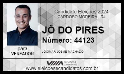 Candidato JÔ DO PIRES 2024 - CARDOSO MOREIRA - Eleições