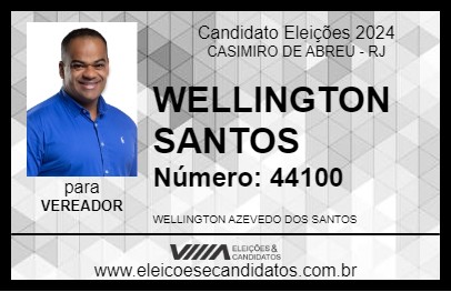 Candidato WELLINGTON SANTOS 2024 - CASIMIRO DE ABREU - Eleições