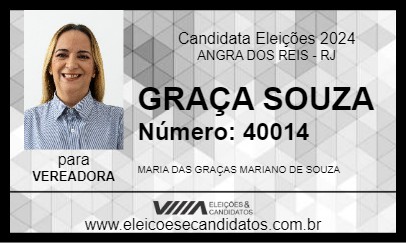 Candidato GRAÇA SOUZA 2024 - ANGRA DOS REIS - Eleições