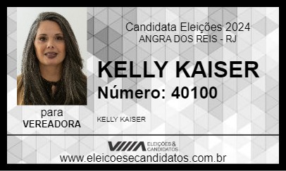 Candidato KELLY KAISER 2024 - ANGRA DOS REIS - Eleições