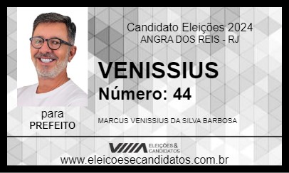 Candidato VENISSIUS 2024 - ANGRA DOS REIS - Eleições