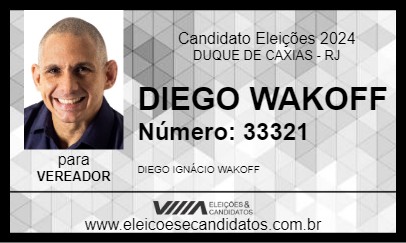 Candidato DIEGO WAKOFF 2024 - DUQUE DE CAXIAS - Eleições