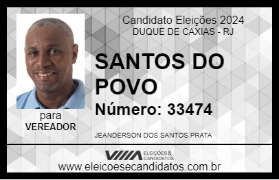 Candidato SANTOS DO POVO 2024 - DUQUE DE CAXIAS - Eleições