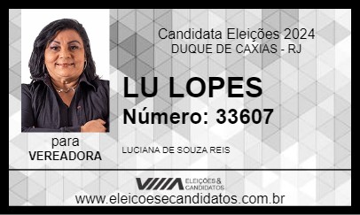 Candidato LU LOPES 2024 - DUQUE DE CAXIAS - Eleições