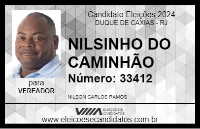 Candidato NILSINHO DO CAMINHÃO 2024 - DUQUE DE CAXIAS - Eleições