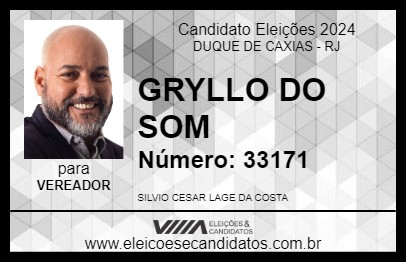 Candidato GRYLLO DO SOM 2024 - DUQUE DE CAXIAS - Eleições