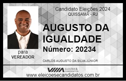 Candidato AUGUSTO DA IGUALDADE 2024 - QUISSAMÃ - Eleições