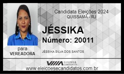 Candidato JÉSSIKA 2024 - QUISSAMÃ - Eleições