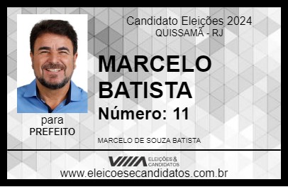 Candidato MARCELO BATISTA 2024 - QUISSAMÃ - Eleições