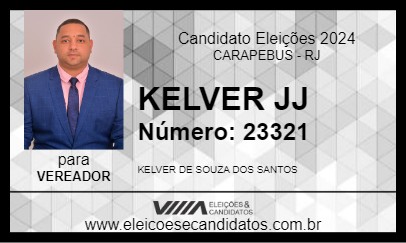 Candidato KELVER JJ 2024 - CARAPEBUS - Eleições