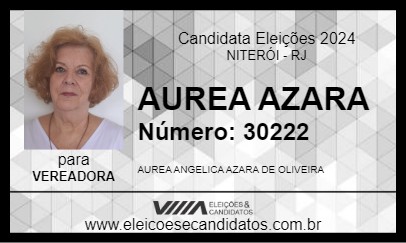 Candidato AUREA AZARA 2024 - NITERÓI - Eleições