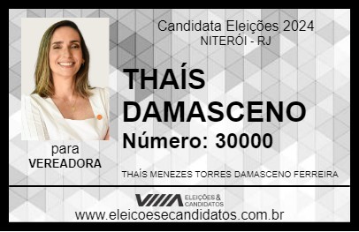 Candidato THAÍS DAMASCENO 2024 - NITERÓI - Eleições