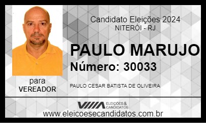 Candidato PAULO MARUJO 2024 - NITERÓI - Eleições