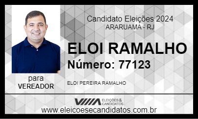 Candidato ELOI RAMALHO 2024 - ARARUAMA - Eleições