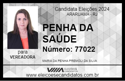 Candidato PENHA DA SAÚDE 2024 - ARARUAMA - Eleições