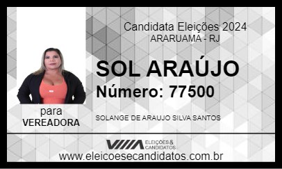 Candidato SOL ARAÚJO 2024 - ARARUAMA - Eleições