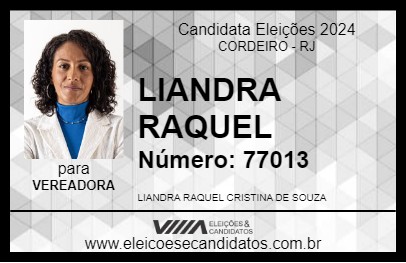 Candidato RAQUEL CRISTINA TUDO VAI MUDAR 2024 - CORDEIRO - Eleições