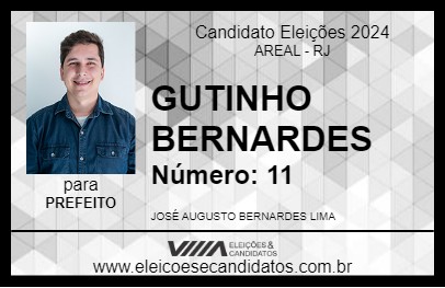 Candidato GUTINHO BERNARDES 2024 - AREAL - Eleições