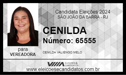 Candidato CENILDA 2024 - SÃO JOÃO DA BARRA - Eleições