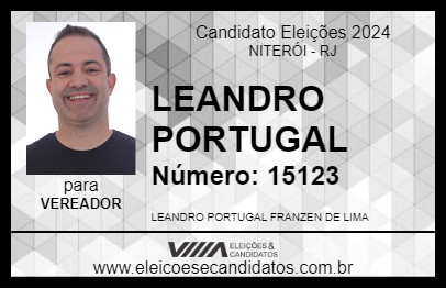 Candidato LEANDRO PORTUGAL 2024 - NITERÓI - Eleições