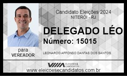 Candidato DELEGADO LÉO 2024 - NITERÓI - Eleições