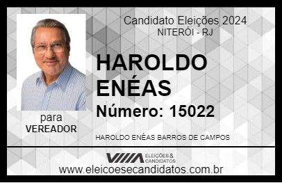 Candidato HAROLDO ENÉAS 2024 - NITERÓI - Eleições