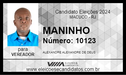 Candidato MANINHO 2024 - MACUCO - Eleições