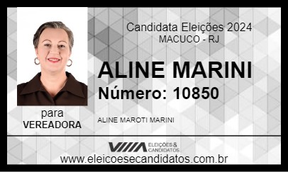 Candidato ALINE MARINI 2024 - MACUCO - Eleições