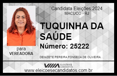 Candidato TUQUINHA DA SAÚDE 2024 - MACUCO - Eleições