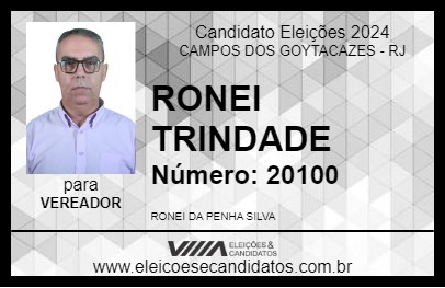 Candidato RONEI TRINDADE 2024 - CAMPOS DOS GOYTACAZES - Eleições