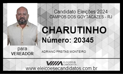 Candidato CHARUTINHO 2024 - CAMPOS DOS GOYTACAZES - Eleições