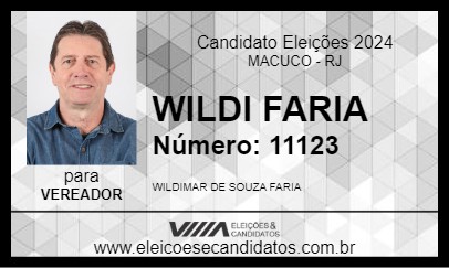 Candidato WILDI FARIA 2024 - MACUCO - Eleições