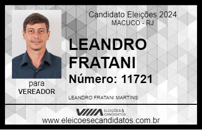 Candidato LEANDRO FRATANI 2024 - MACUCO - Eleições