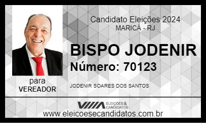 Candidato BISPO JODENIR 2024 - MARICÁ - Eleições