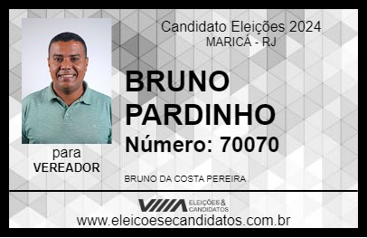 Candidato BRUNO PARDINHO 2024 - MARICÁ - Eleições