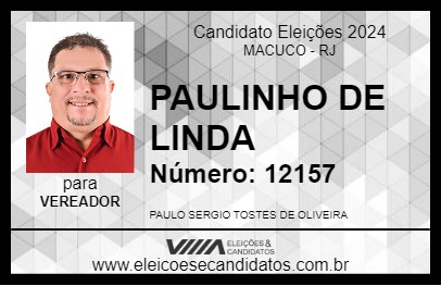 Candidato PAULINHO DE LINDA 2024 - MACUCO - Eleições