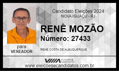 Candidato RENÊ MOZÃO 2024 - NOVA IGUAÇU - Eleições