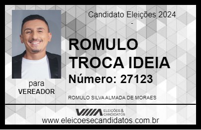 Candidato ROMULO TROCA IDEIA 2024 - NOVA IGUAÇU - Eleições