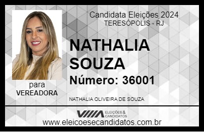 Candidato NATHALIA SOUZA 2024 - TERESÓPOLIS - Eleições