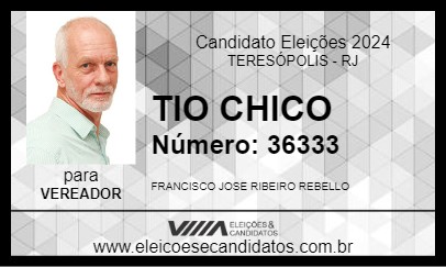 Candidato TIO CHICO 2024 - TERESÓPOLIS - Eleições