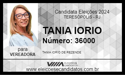 Candidato TANIA IORIO 2024 - TERESÓPOLIS - Eleições