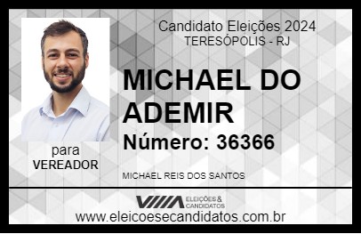 Candidato MICHAEL DO ADEMIR 2024 - TERESÓPOLIS - Eleições