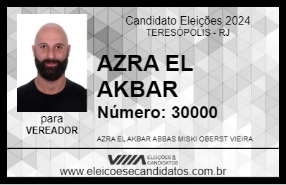 Candidato AZRA EL AKBAR 2024 - TERESÓPOLIS - Eleições