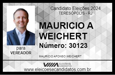 Candidato MAURICIO A WEICHERT 2024 - TERESÓPOLIS - Eleições